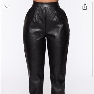 Fashion nova faux leather pants